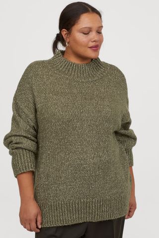 H&M+ + Mock-Turtleneck Sweater