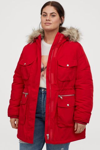 H&M+ + Padded Parka With Hood