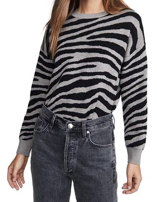 J.O.A. + Zebra Stripe Sweater
