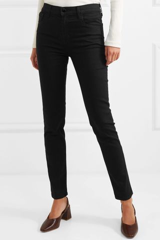 J Brand + Ruby 30 High-Rise Slim-Leg Jeans