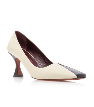 Manu Atelier + Duck Two-Tone Leather Pumps