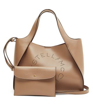 Stella McCartney + Stella Perforated-Logo Faux-Leather Tote Bag