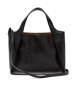 Stella McCartney + Stella Perforated Logo Faux-Leather Tote Bag