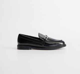 Mango + Patent Leather Link Loafers