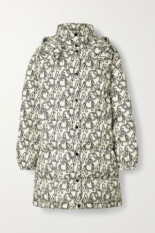 Moncler + Gaou Hooded Printed Quilted Shell Down Coat