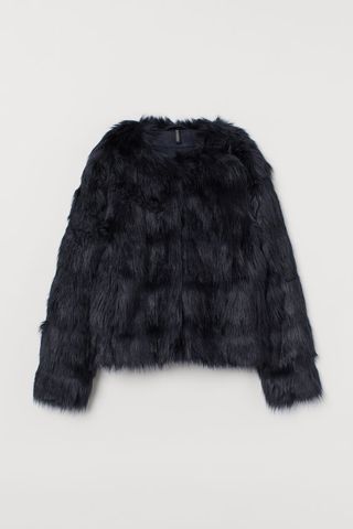 H&M + Short Faux Fur Jacket