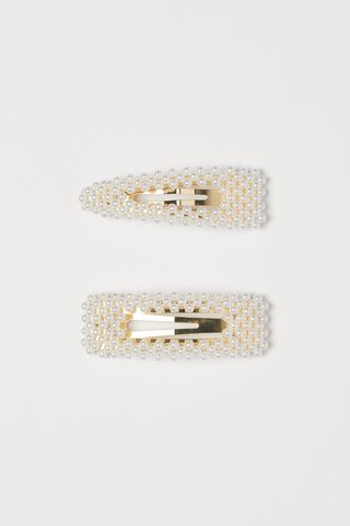 H&M + 2-Pack Hair Clips With Beads