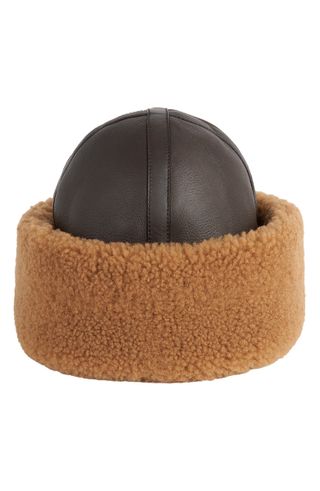 Totême + Genuine Shearling Cuff Hat