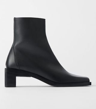 Zara + Square Toe Boots