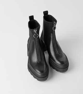 Zara + Track Sole Boots