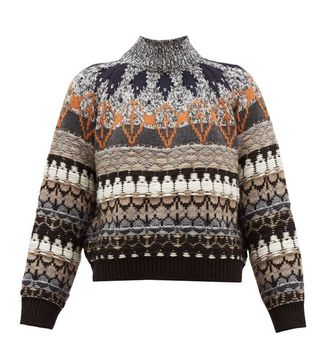Stella McCartney + Fair Isle-Knit Wool-Blend Sweater