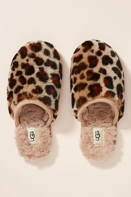 Ugg + Leopard Fluffette Slippers