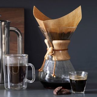 Chemex + Pour-Over Glass Coffee Maker With Wood Collar