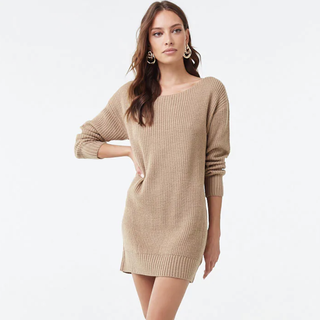 Forever 21 + Ribbed Sweater Mini Dress