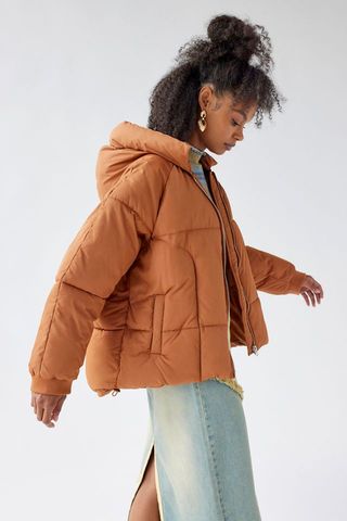 Urban Outfitters + Uo Izzy Hooded Puffer Jacket