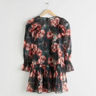 & Other Stories + Rose Watercolour Mini Dress