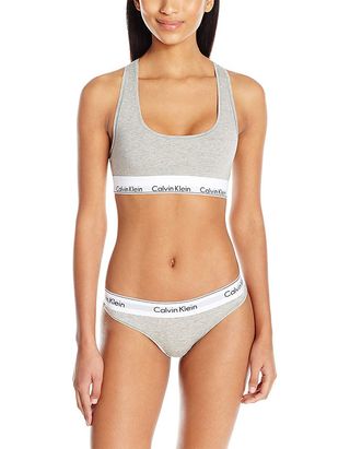 Calvin Klein + Cotton Bralette and Bikini Set