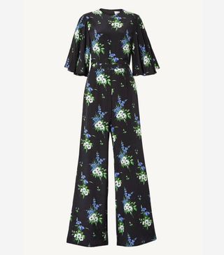 Les Rêveries + Floral-Print Silk Crepe de Chine Jumpsuit