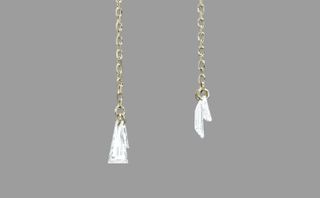 kataoka + Tapered Diamond Drop Earrings