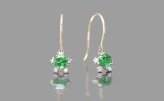 kataoka + Emerald Snowflake Earrings