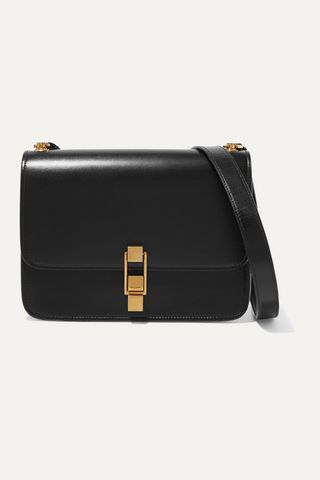 Saint Laurent + Carre Leather Shoulder Bag