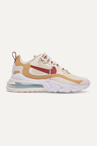 Nike + Air Max 270 React Neoprene and Faux Leather Sneakers