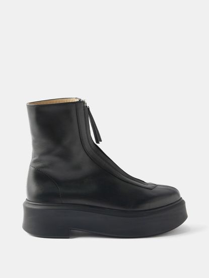 The Row Zip-Up Boots Are Back For Winter 2024 | Who What Wear