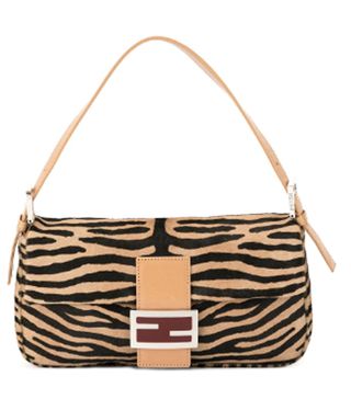 Fendi + 2000 Zebra Mamma Baguette Shoulder Bag
