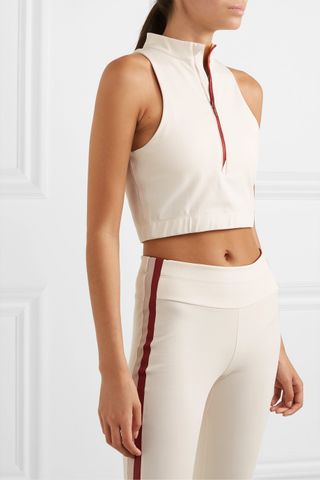 Vaara + Willow Cropped Stretch Top