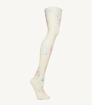 Ganni + + Swedish Stockings Floral-Print 60 Denier Tights