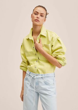 Mango + Oversized Denim Overshirt