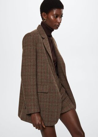 Mango + Check Suit Blazer