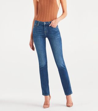 7 for All Mankind + Kimmie Straight in Anthem Blue