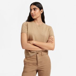 Everlane + The Cashmere Tee in Camel