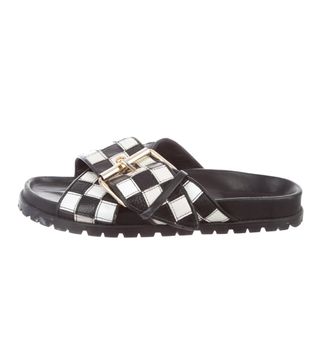 Sacai + Checkered Slide Sandal