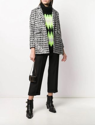 So Allure + Sequin-Embellished Tweed Blazer
