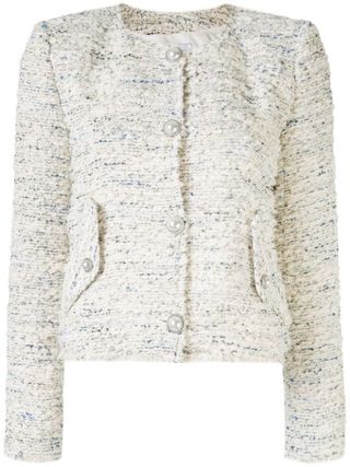 Iro + Collarless Tweed Jacket