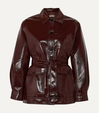 The Frankie Shop + Ilenia Belted Vinyl Jacket