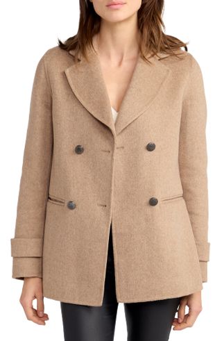 Belle and Bloom + Forget You Military Wool Blend Peacoat