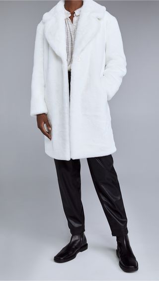 Adrienne Landau + Faux Fur Coat