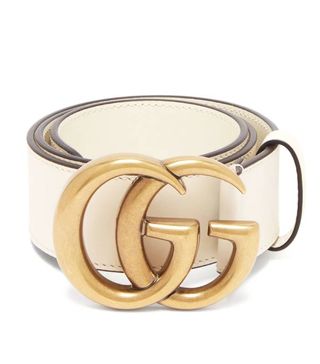 Gucci + GG-Logo Leather Belt