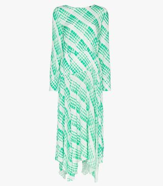 Rixo + Elsa Check Print Midi Dress