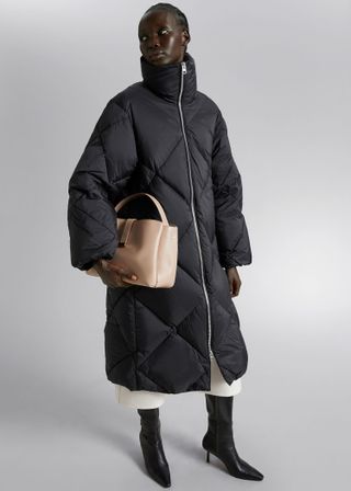 & Other Stories + Diamond Padded Puffer Coat