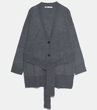 Zara + Belted Cardigan
