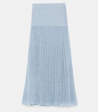 Zara + Shimmery Knit Skirt