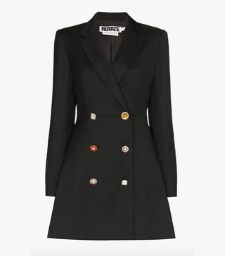 Rotate + Buttoned Double-Breasted Blazer Dress