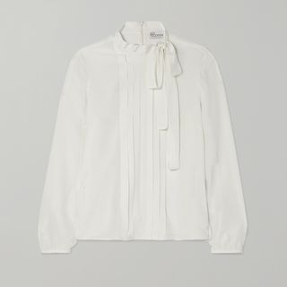 Red Valentino + Pussy-Bow Blouse