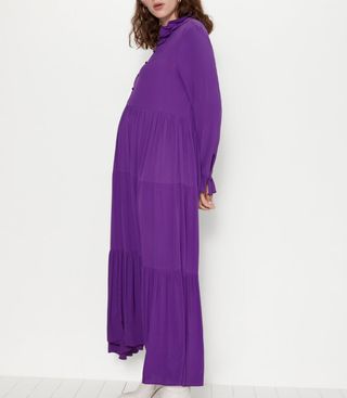 Zara + Long Dress With Ruffles