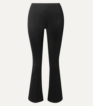 Helmut Lang + Cropped Stretch-Jersey Flared Pants