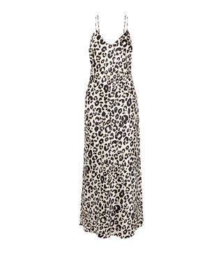 Anine Bing + Rosemary Leopard-Print Silk-Satin Maxi Dress